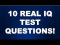 WHATS YOUR IQ? 10 REAL IQ TEST QUESTIONS AND ANSWERS! Part 2