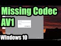 Missing codec 0xc00d5212 (Windows 10)