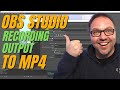 How to Change OBS Studio Recording Output to .MP4 (OBS Export to MP4)