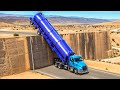 Cars vs Unfinished Roads x Ledges x Speed Bumps x Giant pit ▶️ BeamNG Drive (LONG VIDEO)