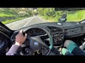POV: BMW E36 320i Fast Driving on Mountain Road w/ Powerslides