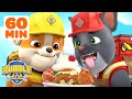 Rubble Eats Delicious Ice Cream & MORE Tasty Treats! w/ Charger | 1 Hour Compilation | Rubble & Crew