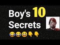 Boy's 10 Secrets, 😄,boys ka Secrets, boys ka favorite,  Alphabet walo ka favorite
