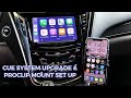 Cadillac CUE system upgrade , apple carplay & android auto with proclip mount set up .