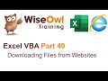 Excel VBA Introduction Part 49 - Downloading Files from Websites