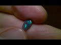 0.95ct 9 95x5 98x2 45 Natural solid Lightning ridge black opal with stunning multicolour