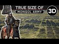 True Size of a Mongol Army - Experience the Endless Horde! DOCUMENTARY