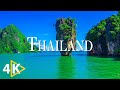 FLYING OVER THAILAND (4K UHD) - Soothing Music Along With Beautiful Nature Video