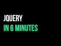 Learn jQuery in 6 minutes | How to Use a  JavaScript Library | Code in 5