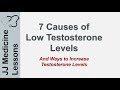 Low Testosterone (Hypogonadism): 7 Causes (Dietary, etc.) and Ways to Increase Testosterone Levels