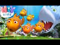 Five Little Fishies 🐠 Counting & Numbers Songs for Toddlers | HeyKids - Nursery Rhymes