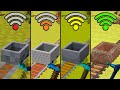 rails with different Wi-Fi levels in Minecraft