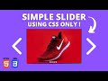 How To Make a Image Slider With HTML & CSS | Easy Tutorial (2022)