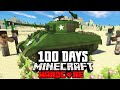 I Survived 100 Days in a TANK in a Zombie Apocalypse in Hardcore Minecraft