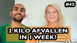 2 kilo afvallen in 1 week