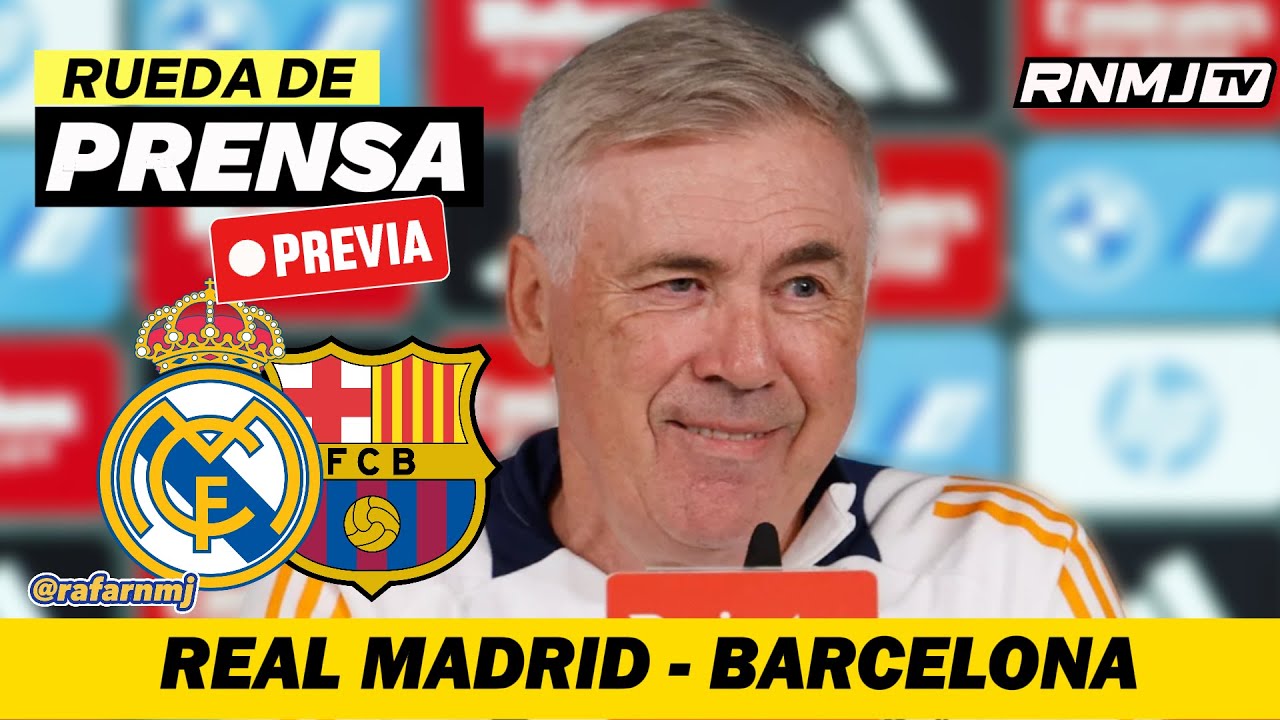 RUEDA DE PRENSA ANCELOTTI previa Real Madrid – Barcelona (25/10/2024)