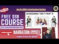 Mastering NARRATION (PPDT)- SSB INTERVIEW TECHNIQUES
