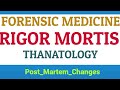 RIGOR MORTIS ,  Post Martem Changes ,  FORENSIC MEDICINE LECTURES