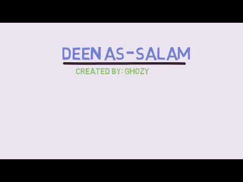Download Deen as salaam(diin as salm), bank boubyan, lirik dan arti, video animasi. free