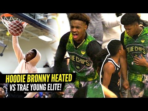 Bronny James 1st 360 DUNK Bronny Gets HEATED vs Trae Young s Team Blue Chips Put To The TEST 