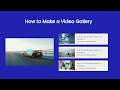 How To Make Video Gallery In HTML And CSS