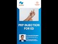 PRP Injection for Erectile Dysfunction | AndroNeo | Dr Pramod Krishnappa | #shorts