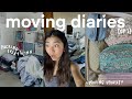 MOVING DIARIES [ep.1]: preparing to move out, pack with me + moving updates!