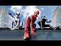 TEAM SPIDER-MAN IN REAL LIFE || Mansion Battle Story ( Nerf Gun War , Parkour , Swimming ... )