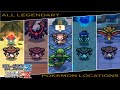All Legendary Pokemon Locations - Pokemon Volt White 2 Redux / Blaze Black 2 Redux (v1.3.0)