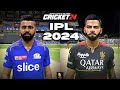 MI vs RCB IPL 2024 T20 Intense High Scoring Thriller! Match In Cricket 24 | RtxVivek