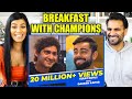 BREAKFAST WITH CHAMPIONS : VIRAT KOHLI On His Diet, Cheat Meals, And Dhoni | Part 1 REACTION!!