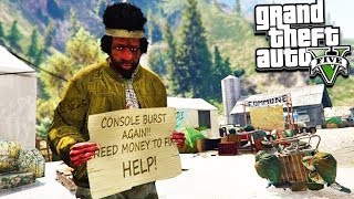 GTA 5 HOMELESS ROLEPLAY! Box House, Robbing & More!!! (GTA 5 Mods)