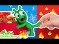 Hot vs Cold Challenge Song + More Pea Pea Nursery Rhymes & Kids Songs