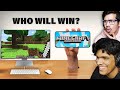 Minecraft Battle : Mobile VS PC 🔥 (Who will Win?) with @GamerFleet