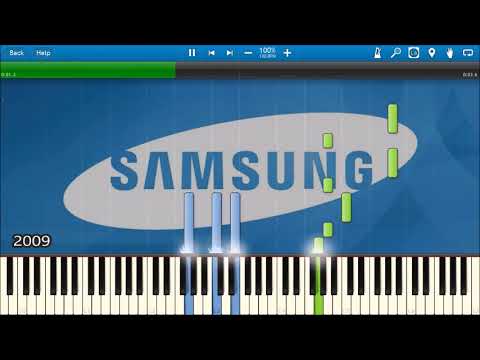 SAMSUNG MOBILE STARTUP & SHUTDOWN SOUNDS IN SYNTHESIA