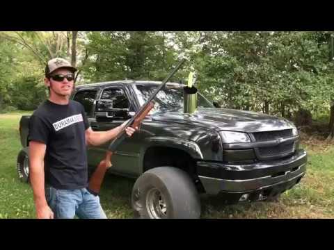 Guy SHOOTS his own TRUCK with SHOTGUN 