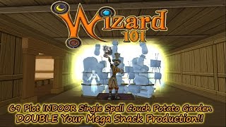 Wizard101 69 Plot INDOOR Couch Potato Bed Pt. 1 DOUBLE Mega Snack Production!!