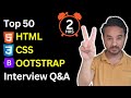 TOP 50 HTML CSS Bootstrap Interview Questions and Answers