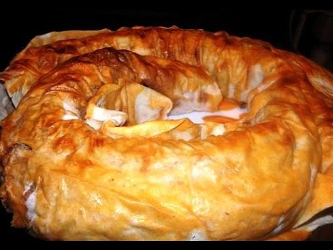 Пирог из лаваша и фарша с сыром с