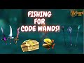 Wizard101: Fishing for CODE WANDS!! (Guide + My Drops)