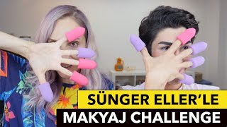 Sünger Ellerle Makyaj Challenge | Arda Bektaş | Sebile Ölmez