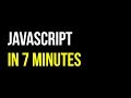Learn JavaScript in 7 minutes | Create Interactive Websites | Code in 5