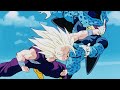 Gohan goes ssj2 for the first time and immediately Destroys cell juniors