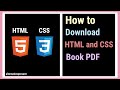 How to download html and CSS book pdf ।। Free download ।। Alternative present