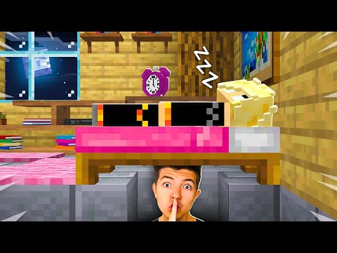 I Spent 24 Hours in BriannaPlayz Minecraft House She had no clue 