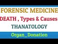 Forensic Medicine , THENATOLOGY , DEATH Types and Cause
