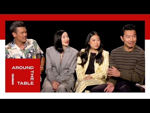  Shang Chi Cast on Karaoke Accidental Punches & More Around the Table Entertainment Weekly