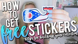 HOW TO GET FREE "PREPPY" STICKERS & TIPS FOR BUILDING YOUR STICKER COLLECTION || Kellyprepster