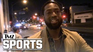 Dwyane Wade All Smiles Addressing Potential Miami Heat Return | TMZ Sports