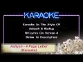 Aaliyah  - 4 Page Letter Karaoke